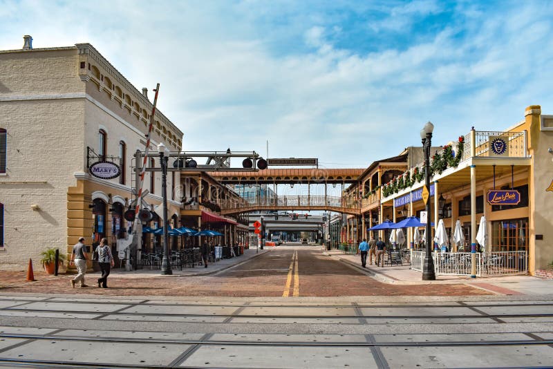 Orlando, Florida . December 24, 2018. Panoramic view of Church Street Station . For more than 100 years, Church Street has been the heart of Downtown Orlando. Orlando, Florida . December 24, 2018. Panoramic view of Church Street Station . For more than 100 years, Church Street has been the heart of Downtown Orlando.